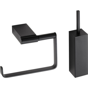Набор Bemeta Nero Держатель туалетной бумаги 135012220 + Ершик 135913090