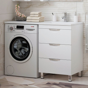 Тумба с раковиной Corozo Алиот 120 под стиральную машину R