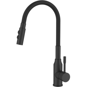 Смеситель для кухни Milardo Meal M01BL2FM05 черный, с гибким изливом