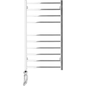 Полотенцесушитель электрический Domoterm Квадро П10 50x100 EL, хром, L