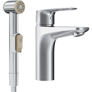 Смеситель для раковины AM.PM Gem F90A03000 с гигиеническим душем