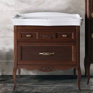 Тумба с раковиной ASB-Woodline Модерн 85 антикварный орех Тумба с раковиной ASB-Woodline Модерн 85 антикварный орех