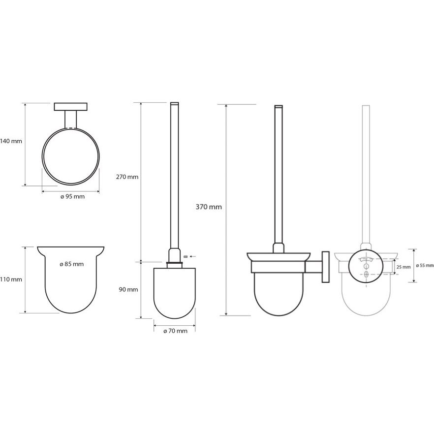 Купить Ершик Sapho X-Round XB300 в Москве с доставкой Ершик Sapho X-Round XB300
