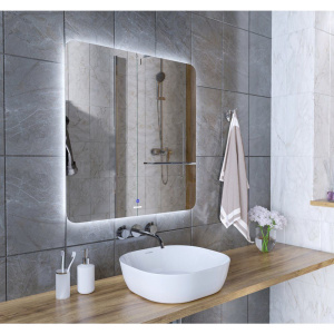 Зеркало Grossman Elegans-промо 80х80 с подсветкой