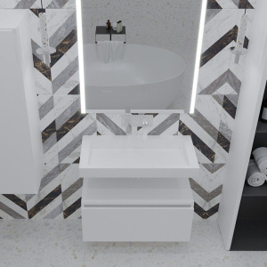 Тумба Armadi Art Flat Valessi Uno-S 80 белый глянец