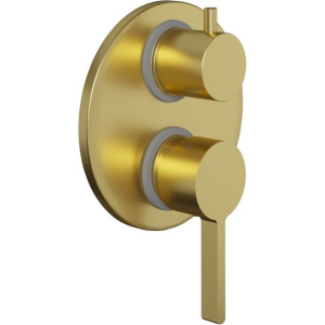 Смеситель для ванны с душем Paini Brera 74PJ6911 С ВНУТРЕННЕЙ ЧАСТЬЮ, матовое золото