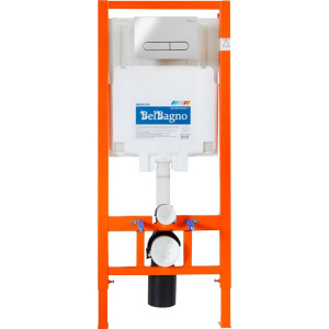 Комплект Инсталляция BelBagno BB002-80 + Кнопка Prospero BB005-PR-CHROME хром глянцевый
