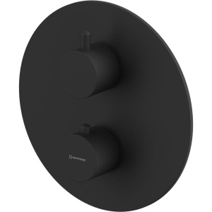 Термостатический смеситель WHITECROSS Y Y1236BL С ВНУТРЕННЕЙ ЧАСТЬЮ, для ванны с душем, черный матовый
