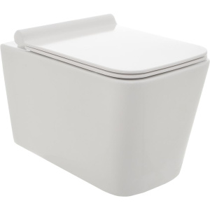 Унитаз подвесной AQUAme AQM2003 безободковый, с микролифтом