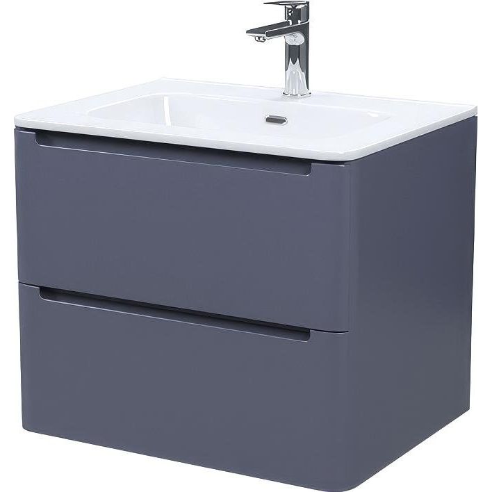 Купить Мебель для ванной IDDIS Edifice 60 подвесная, темно-серая в Москве с доставкой Мебель для ванной IDDIS Edifice 60 подвесная, темно-серая