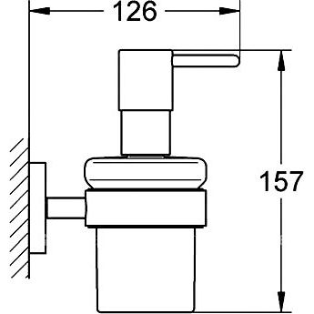 Купить Дозатор Grohe Essentials 40394 хром в Москве с доставкой Дозатор Grohe Essentials 40394 хром