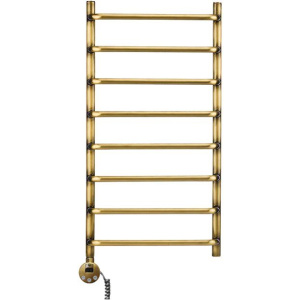 Полотенцесушитель электрический Domoterm Стефано П8 40x80, античная бронза, L Полотенцесушитель электрический Domoterm Стефано П8 40x80, античная бронза, L