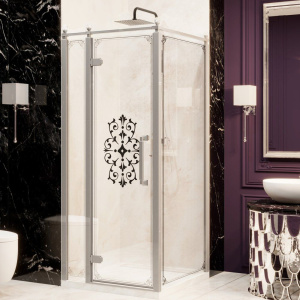 Душевой уголок Ambassador Royal 18015107-L 100х100 см, профиль хром