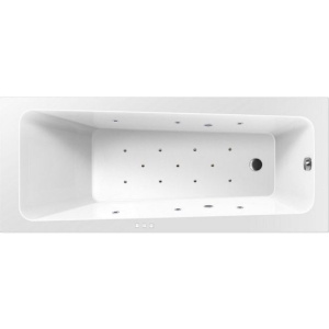 Акриловая ванна Excellent Ava WAEX.AVA16.RELAX 160x70 см, с гидромассажем, с каркасом, со сливом-переливом