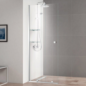 Душевая перегородка Cezares Stream BF-1-80-C-Cr профиль хром, стекло прозрачное Душевая перегородка Cezares Stream BF-1-80-C-Cr профиль хром, стекло прозрачное