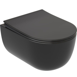 Унитаз подвесной Ceramicanova Modena Rimless CN6063MB, черный