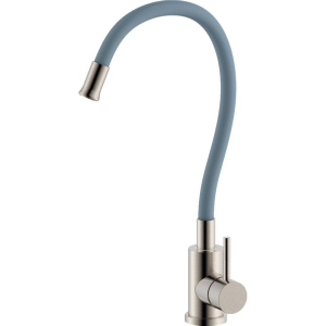 Смеситель для кухни Olive'S Balear 13435-3BLG серый с гибким изливом