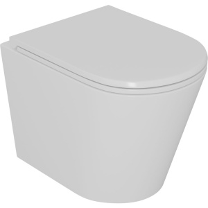 Унитаз подвесной D&K Venice белый, безободковый, с микролифтом