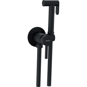 Гигиенический душ Sancos Start SC1001MB, со смесителем, С ВНУТРЕННЕЙ ЧАСТЬЮ, черный матовый