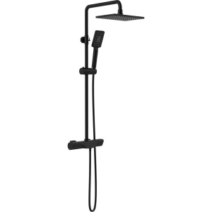 Душевая стойка BOND Cube B03-9488 с термостатом, черная