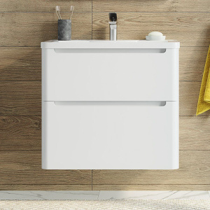 Тумба с раковиной STWORKI Монтре 70, белая Тумба с раковиной STWORKI Монтре 70, белая