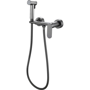 Гигиенический душ Haiba HB5516-3 со смесителем, оружейная сталь