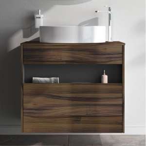 Тумба с раковиной AM.PM Func 80 дуб крафт, со столешницей, раковина M8FWCC20550WG