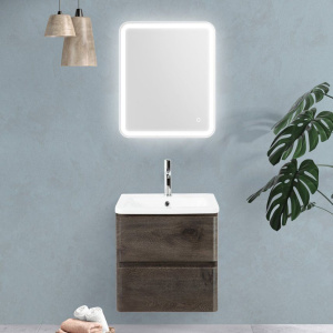 Мебель для ванной BelBagno Albano-Cer 60 подвесная, robere nature grigio Мебель для ванной BelBagno Albano-Cer 60 подвесная, robere nature grigio