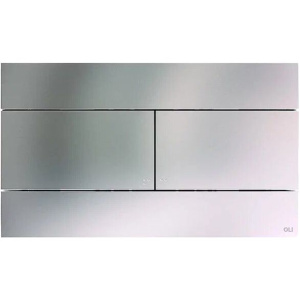 Кнопка смыва OLI Slim 057141 inox хром матовый