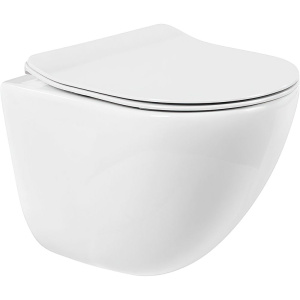 Унитаз подвесной BelBagno Amanda BB051CHR безободковый, крышка BB2034SC с микролифтом