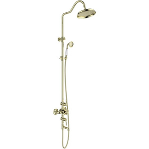 Душевая стойка Aquatek Классик AQ2543PG полированное золото