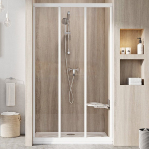 Душевая дверь в нишу Ravak Supernova ASDP3-80 Transparent, 200, профиль белый Душевая дверь в нишу Ravak Supernova ASDP3-80 Transparent, 200, профиль белый