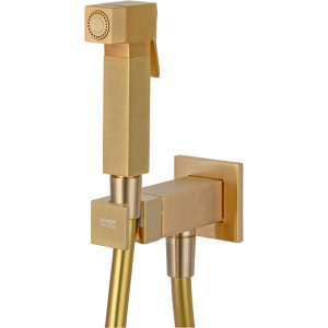 Гигиенический душ Remer Absolute Q64BG золотой брашированный, С ВНУТРЕННЕЙ ЧАСТЬЮ