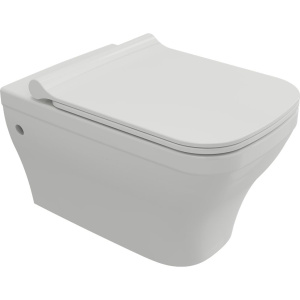 Унитаз подвесной BOCCHI Firenze 1304-001-0129 глянцевый белый, тонкая крышка с микролифтом