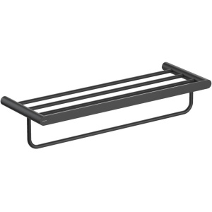 Полка для полотенец Aquatek Лира AQ4415MB черный