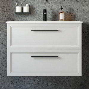 Тумба с раковиной STWORKI Эстерсунд 90, белая матовая Тумба с раковиной STWORKI Эстерсунд 90, белая матовая