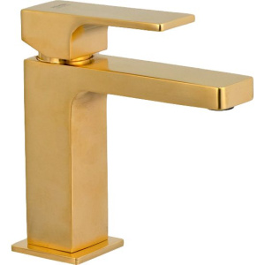 Смеситель для раковины Remer Absolute AU12BG золотой брашированный Смеситель для раковины Remer Absolute AU12BG золотой брашированный