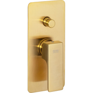 Смеситель для ванны с душем Remer Absolute AU09KBBG золотой брашированный Смеситель для ванны с душем Remer Absolute AU09KBBG золотой брашированный