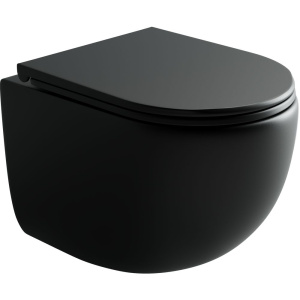 Унитаз подвесной Ceramicanova UP Rimless CN4007MB черный матовый