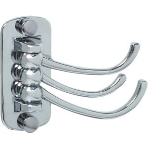 Крючок Fixsen Equipment хром, поворотный, тройной