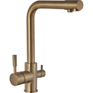 Смеситель для кухни Fashun A4352-21 с краном для питьевой воды, бронза