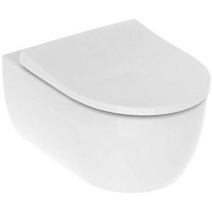 Унитаз подвесной с сиденьем микролифт Geberit iCon 501.664.00.1 безободковый Унитаз подвесной с сиденьем микролифт Geberit iCon 501.664.00.1 безободковый