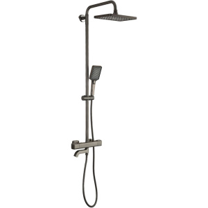 Душевая стойка Gappo G91 G2491-9 с термостатом, оружейная сталь