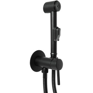 Гигиенический душ Славен Город СЛ-ОД-Д53 со смесителем, С ВНУТРЕННЕЙ ЧАСТЬЮ, черный