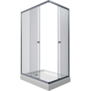 Душевой уголок Triton Вента Хром Щ0000049617 100х80 см с поддоном