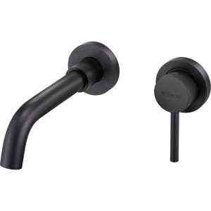 Смеситель для раковины Milacio Ultra MCU.552.MB С ВНУТРЕННЕЙ ЧАСТЬЮ чёрный матовый