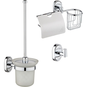 Комплект РМС держатель туалетной бумаги A4020 + ершик A7020 + крючок A5020 Комплект РМС держатель туалетной бумаги A4020 + ершик A7020 + крючок A5020