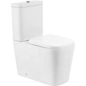 Унитаз-компакт BelBagno Albano BB120CPR безободковый, крышка BB120SC с микролифтом, бачок BB120T