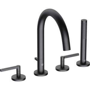 Смеситель на борт ванны Kludi Nova Fonte Puristic 204253915 черный матовый