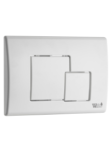 Кнопка белая нажимная для инсталляции Квадратная WeltWasser MARBERG 507 SE GL-WT (10000010237)